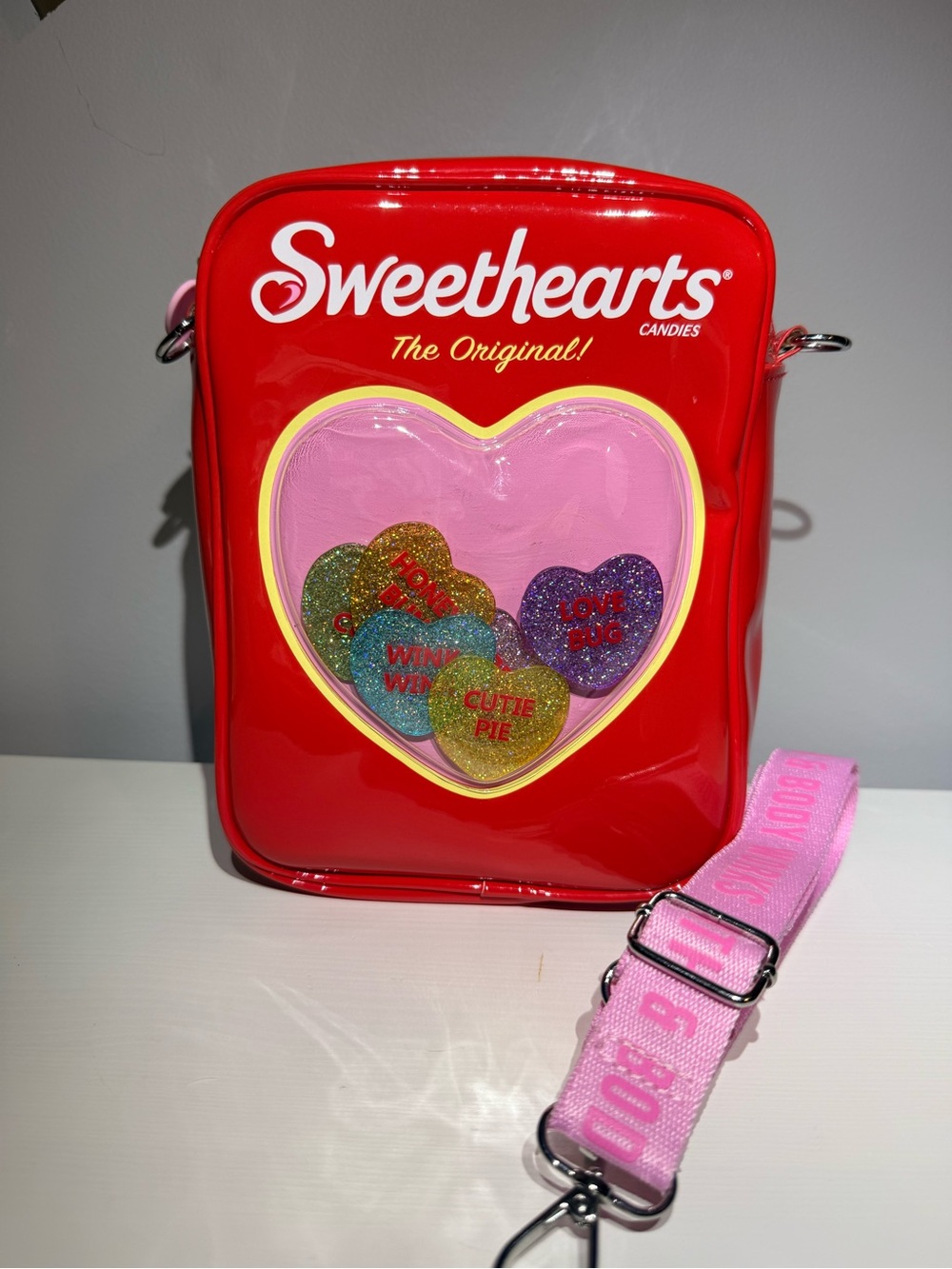 Bath & Body Works x Sweethearts Candy Crossbody Bag Red Limited Edition